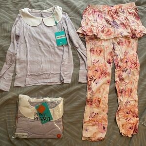 Posh Peanut shirt and skirted leggings set  size 8